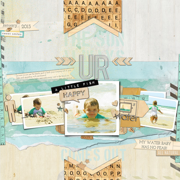 justagirl - inspirational scrapbook layout