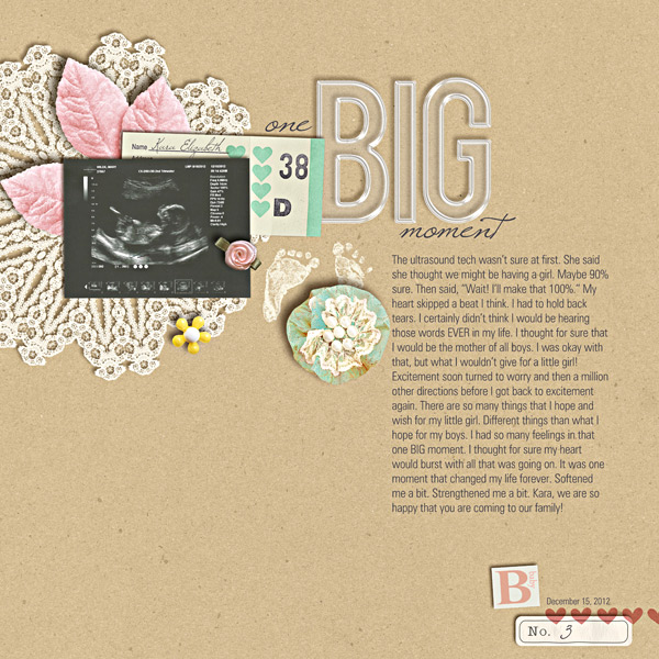 digital scrapbooking layout inspiration