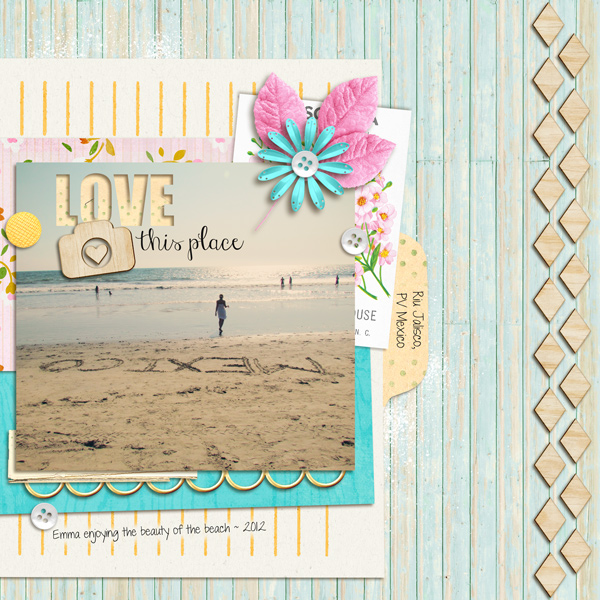 lor - inspirational scrapbook layout