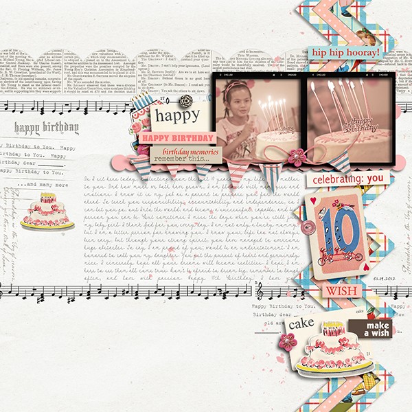 margelz - inspirational scrapbook layout