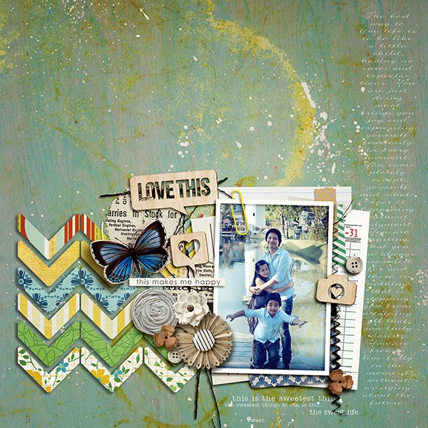 margelz - inspirational scrapbook layout