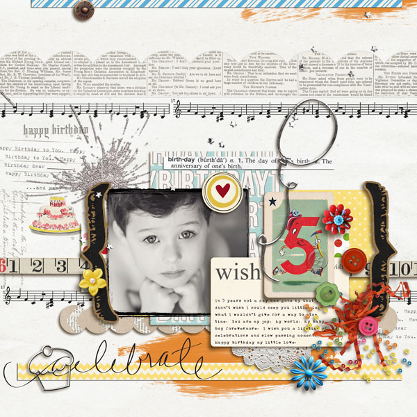 mommy2boyz - inspirational scrapbook layout