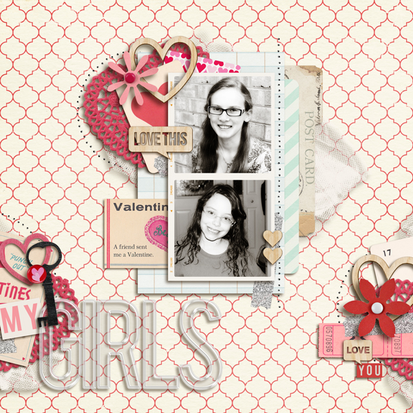 my2monkeys - inspirational scrapbook layout