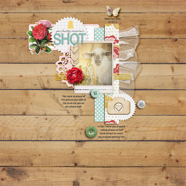 digital scrapbook layout inspiration