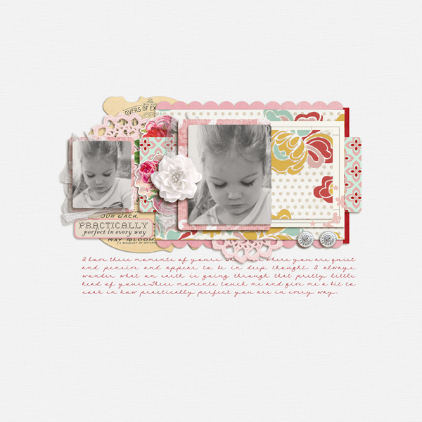 digital scrapbook layout inspiration