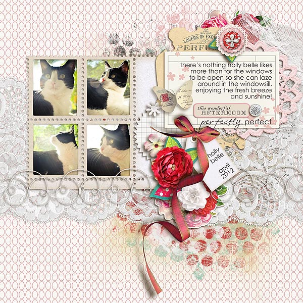 digital scrapbook layout inspiration