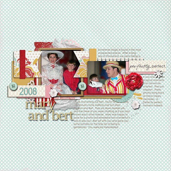 digital scrapbook layout inspiration