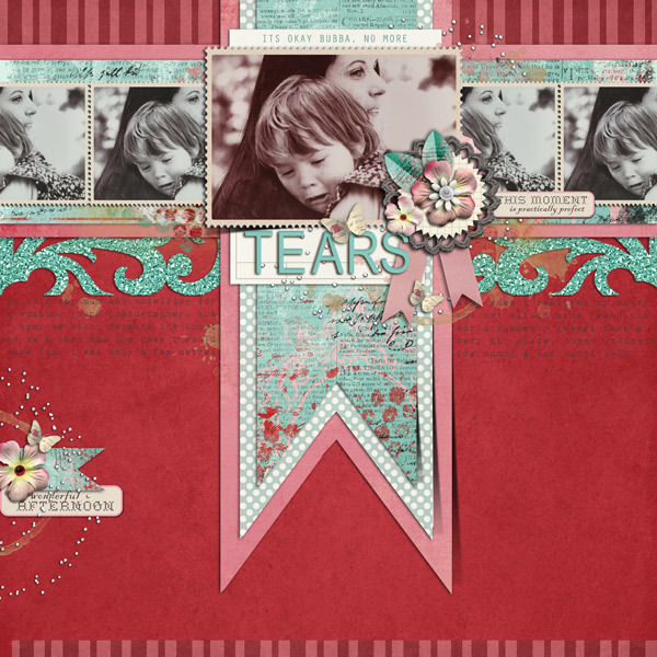 digital scrapbook layout inspiration