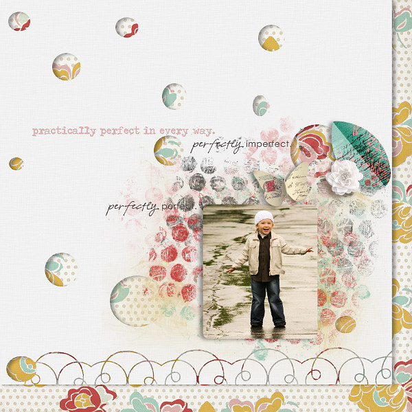 digital scrapbook layout inspiration