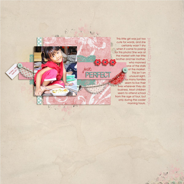 digital scrapbook layout inspiration