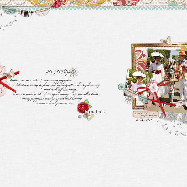 digital scrapbook layout inspiration