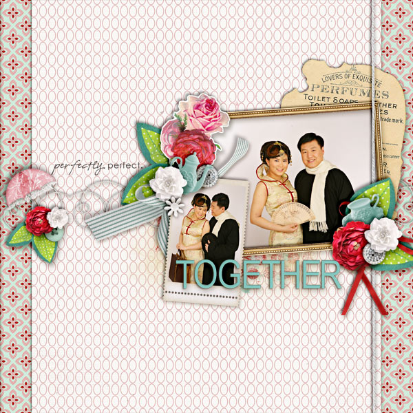 digital scrapbook layout inspiration