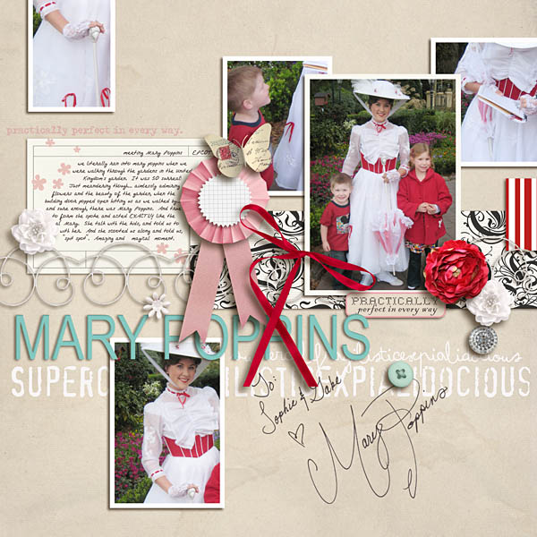 digital scrapbook layout inspiration