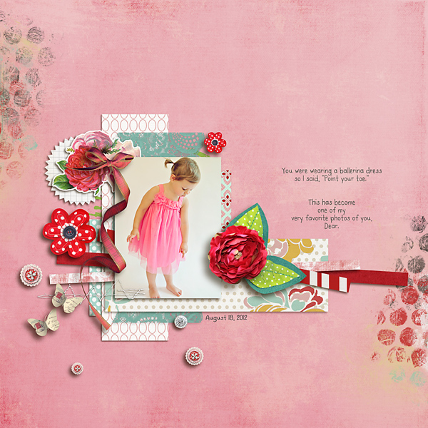 digital scrapbook layout inspiration