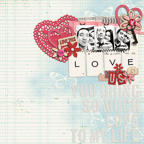 scrappydonna - inspirational scrapbook layout