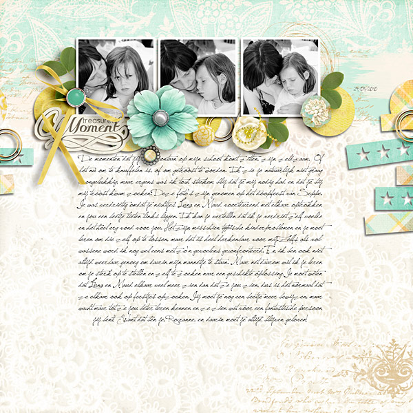 digital scrapbook layout inspiration