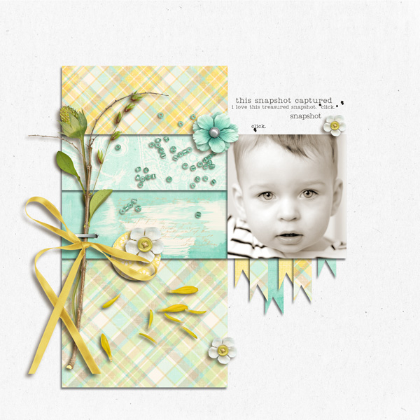 digital scrapbook layout inspiration