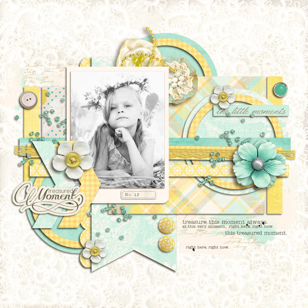 digital scrapbook layout inspiration