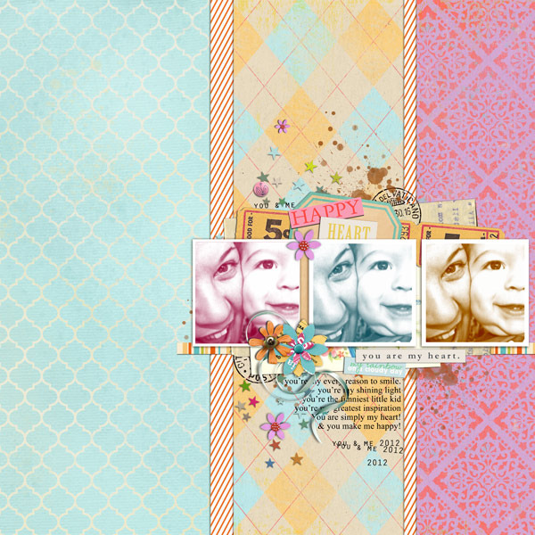 digital scrapbook layout inspiraiton by justagirl