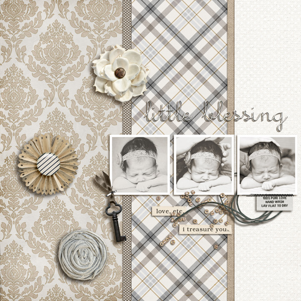 digital scrapbook layout inspiraiton by sucali