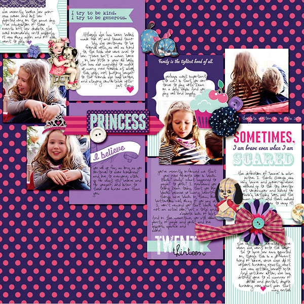 amberr - inspirational scrapbook layout