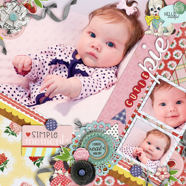 britt - inspirational scrapbook layout