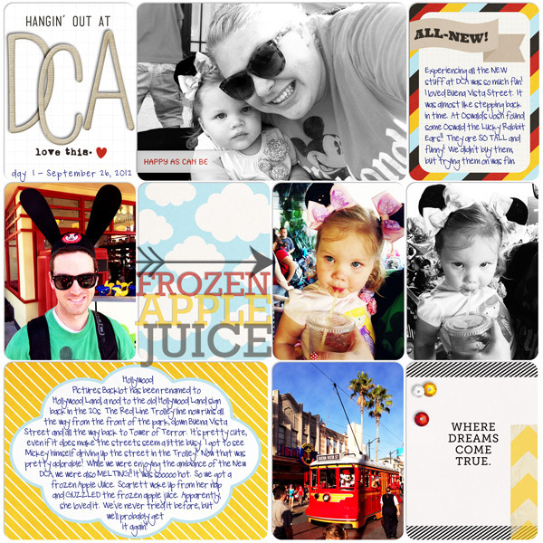 britt - inspirational scrapbook layout