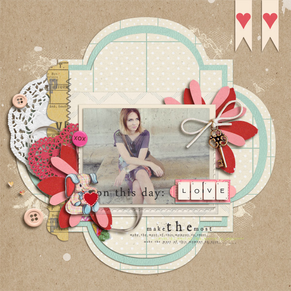 dul - inspirational scrapbook layout