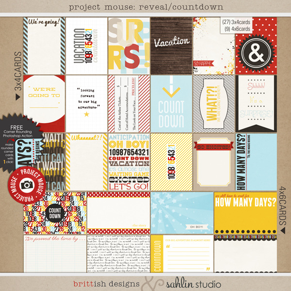 Sahlin Studio  Digital Scrapbooking DesignsProject Mouse