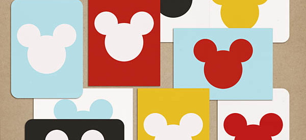 paint chip cards-mickey by sahlin studio