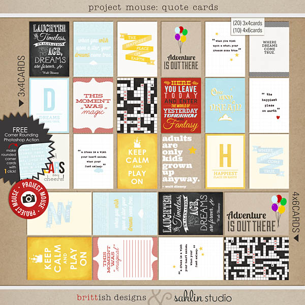 project mouse: quote cards by britt-ish designs and sahlin studio