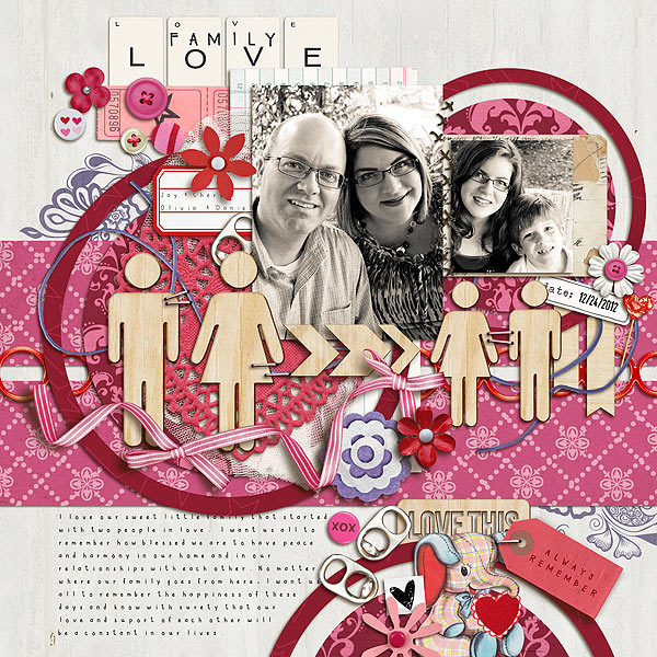 gonewiththewind - inspirational scrapbook layout