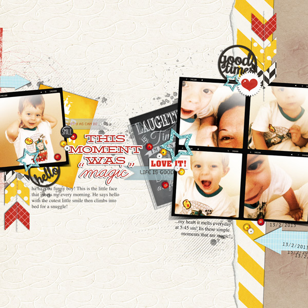 justagirl - inspirational scrapbook layout