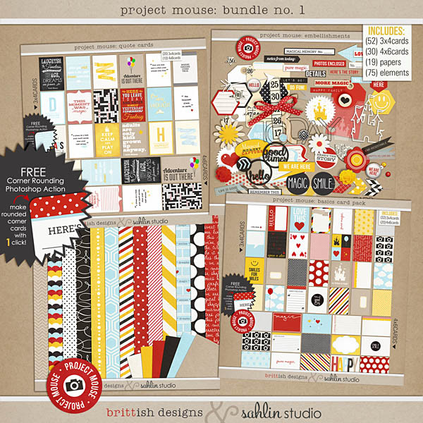 Project Mouse: BUNDLE No. 1 Basics by Britt-ish Designs and Sahlin Studio