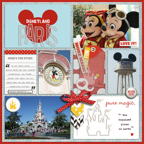 Lots of Disney Vacation Scrapbook Layouts, Ideas and Freebies