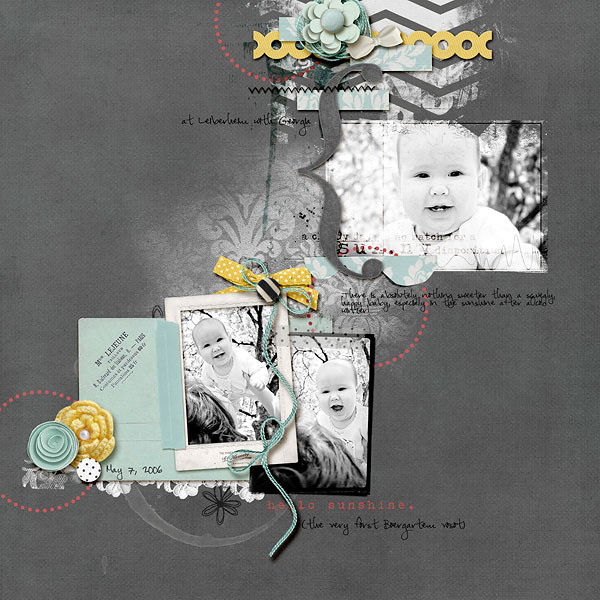 digital scrapbook layout inspiration by amberr