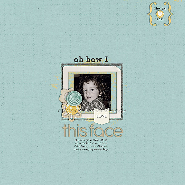 digital scrapbook layout inspiration by charmedeebob