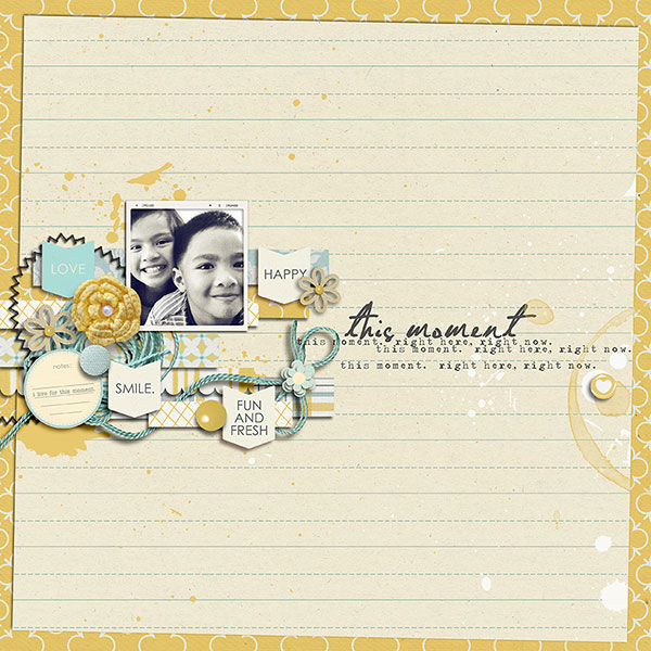 digital scrapbook layout inspiration by margelz