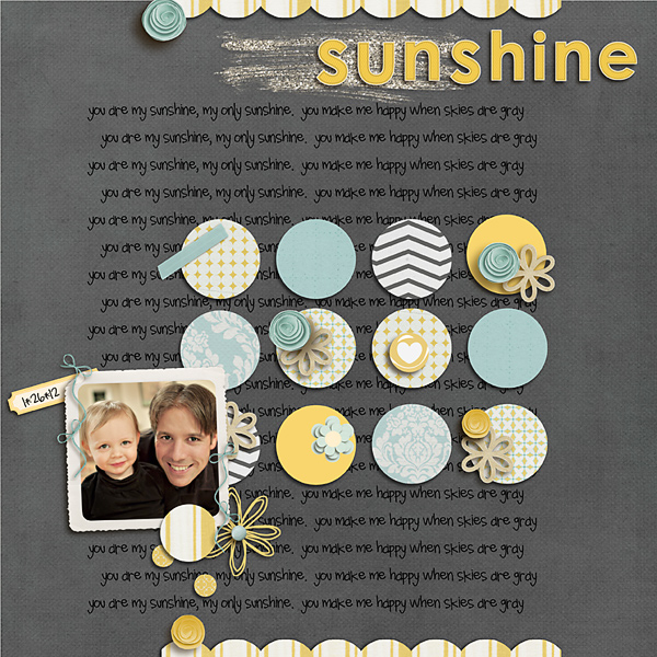 digital scrapbook layout inspiration by yellowpeep