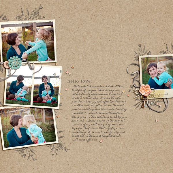 digital scrapbook layout inspiration by sporte91