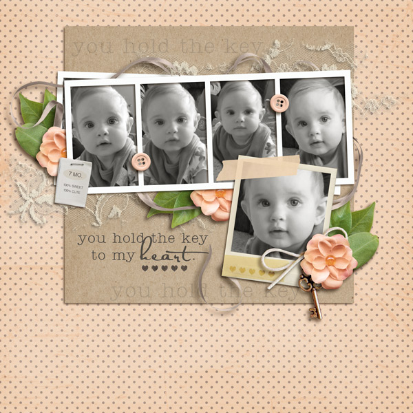 digital scrapbook layout inspiration by yzerbear19