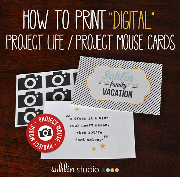 Pocket Cards 8-bit : Digital Scrapbooking Project Life 