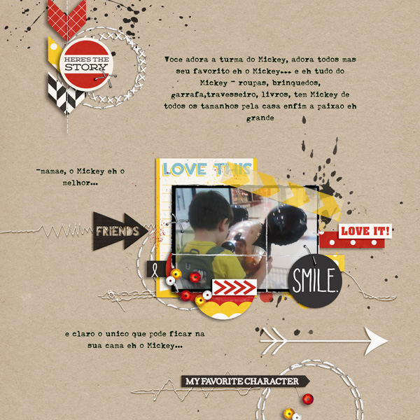 AnaPaula - inspirational scrapbook layout