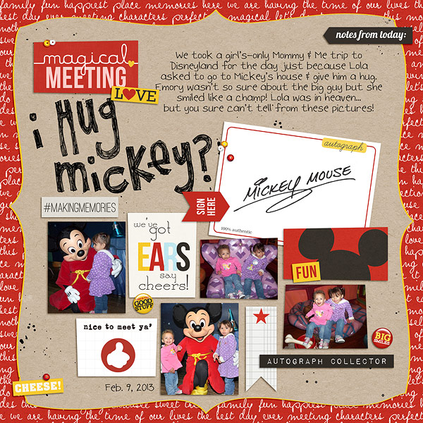 jenna - inspirational scrapbook layout