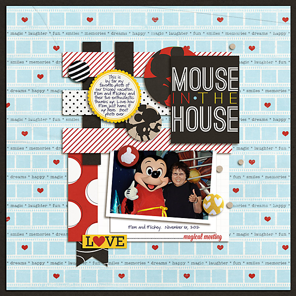 carolee - inspirational scrapbook layout