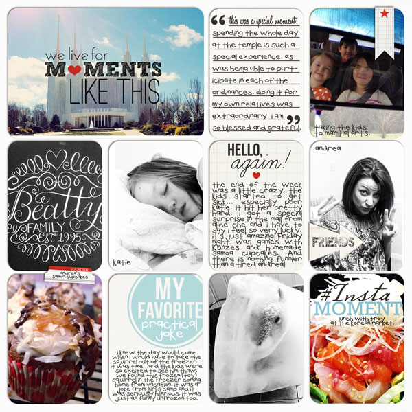 neeceebee - inspirational scrapbook layout