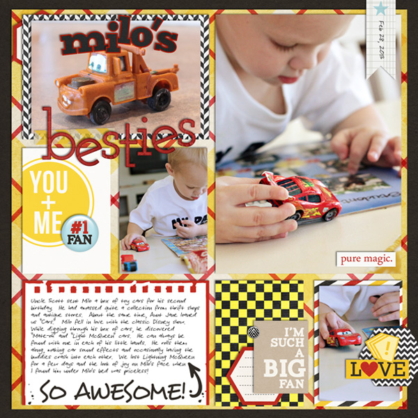 justalisfine - inspirational scrapbook layout