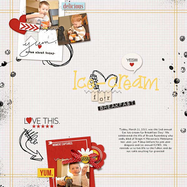 kim21673 - inspirational scrapbook layout