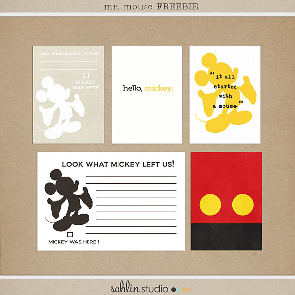 sahlin studio mr mouse cards freebie