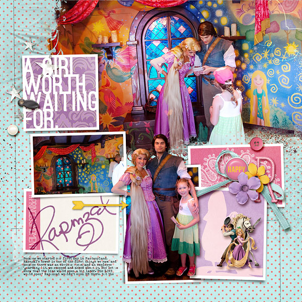 Disney Project Life page created by amberr featuring Project Mouse Princess by Sahlin Studio & Britt-ish Designs - 1a